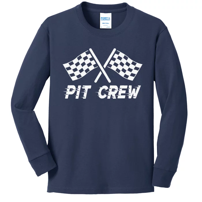 Pit Crew Costume For Race Car Parties Kids Long Sleeve Shirt