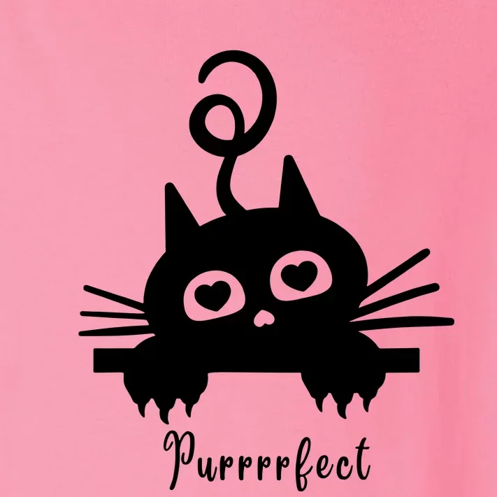 Purrrfect Cute Cat Toddler Long Sleeve Shirt