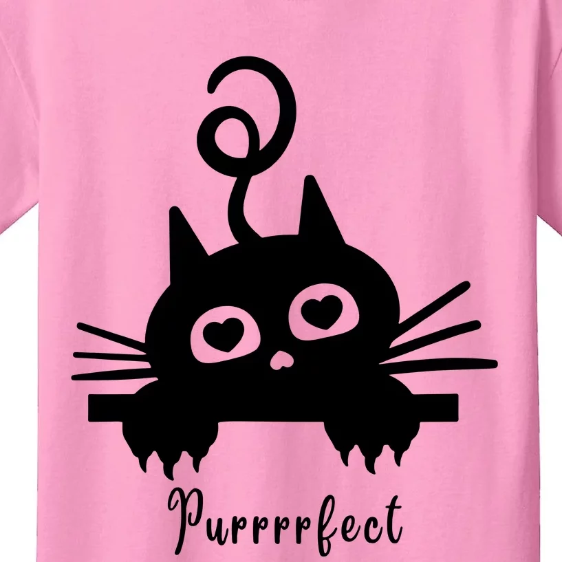 Purrrfect Cute Cat Kids T-Shirt