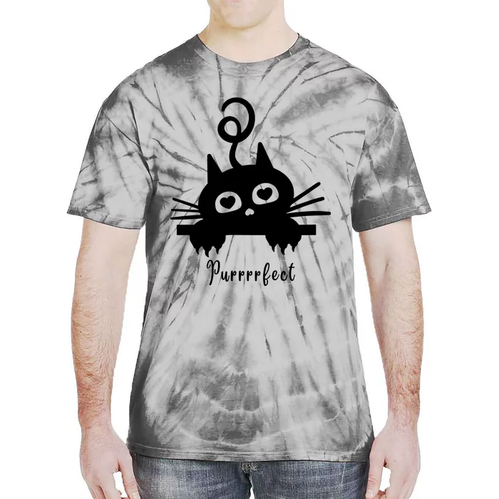 Purrrfect Cute Cat Tie-Dye T-Shirt