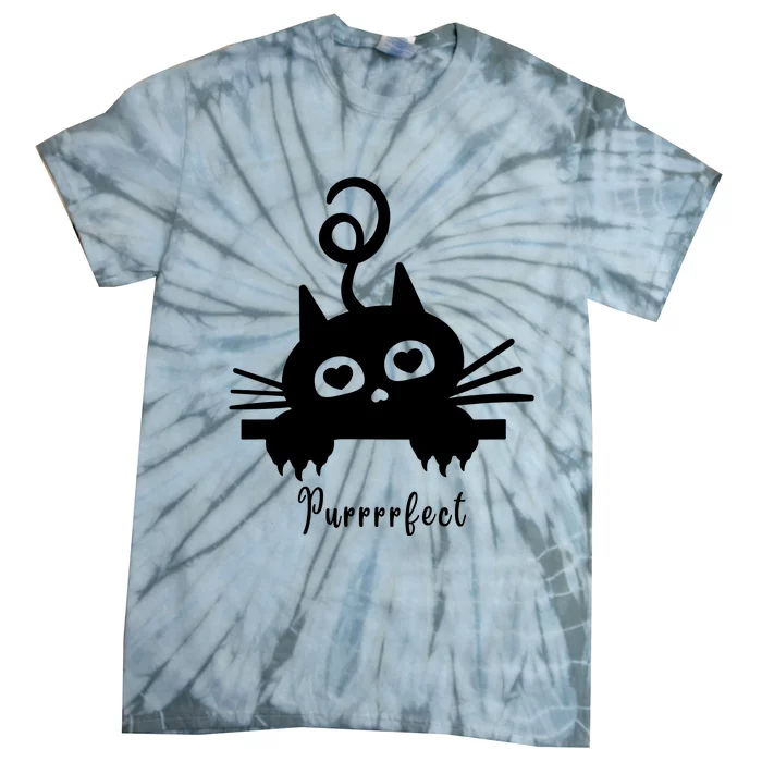 Purrrfect Cute Cat Tie-Dye T-Shirt