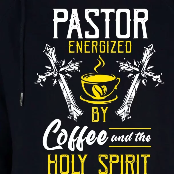 Pastor Coffee Cool Womens Funnel Neck Pullover Hood