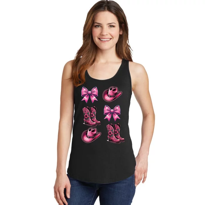 Pinkk Coquette Cowgirl Ladies Essential Tank