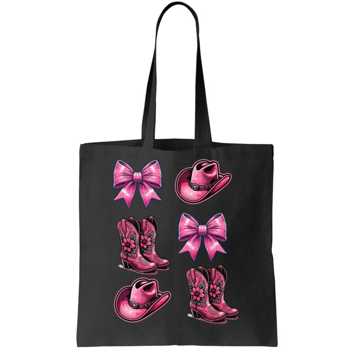 Pinkk Coquette Cowgirl Tote Bag