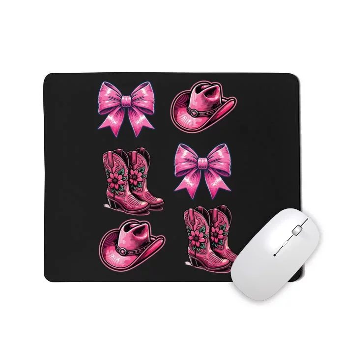 Pinkk Coquette Cowgirl Mousepad