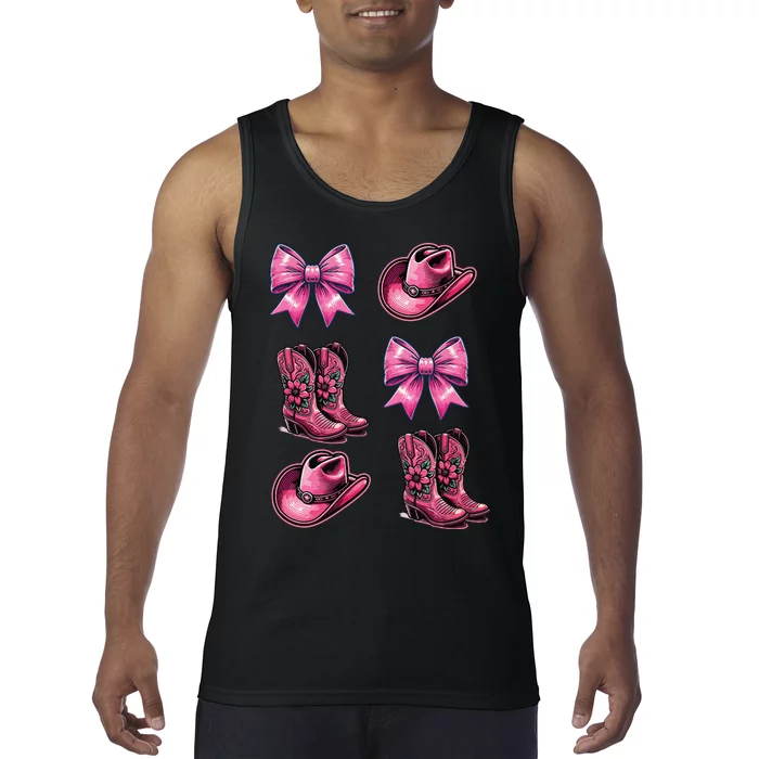 Pinkk Coquette Cowgirl Tank Top