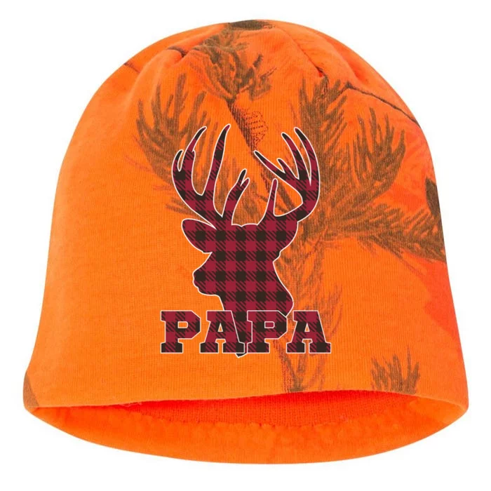 Papa Christmas Clothing Red Plaid Deer Meaningful Gift Gift Kati - Camo Knit Beanie