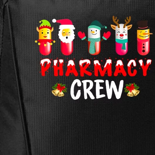 Pharmacy Crew Christmas Funny Pharmacist Christmas Great Gift City Backpack