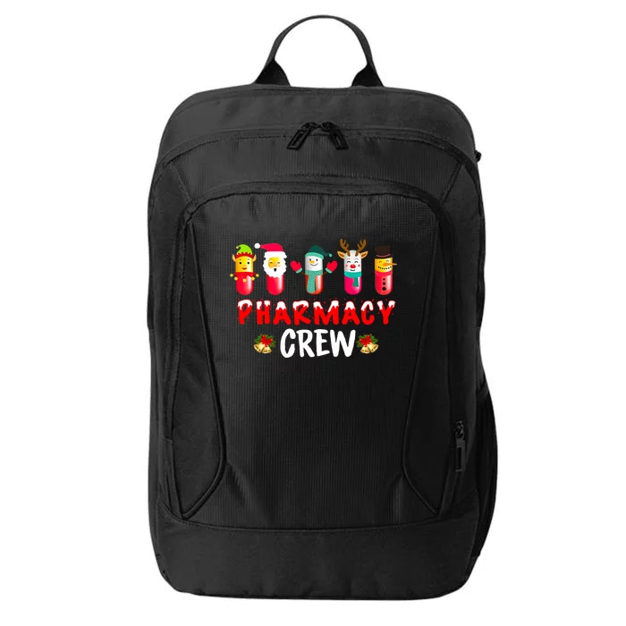 Pharmacy Crew Christmas Funny Pharmacist Christmas Great Gift City Backpack