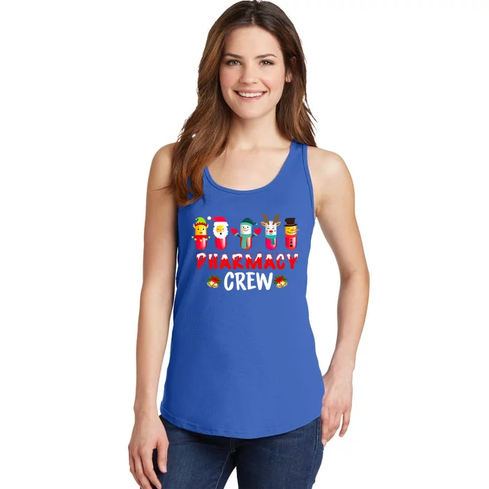 Pharmacy Crew Christmas Funny Pharmacist Christmas Great Gift Ladies Essential Tank