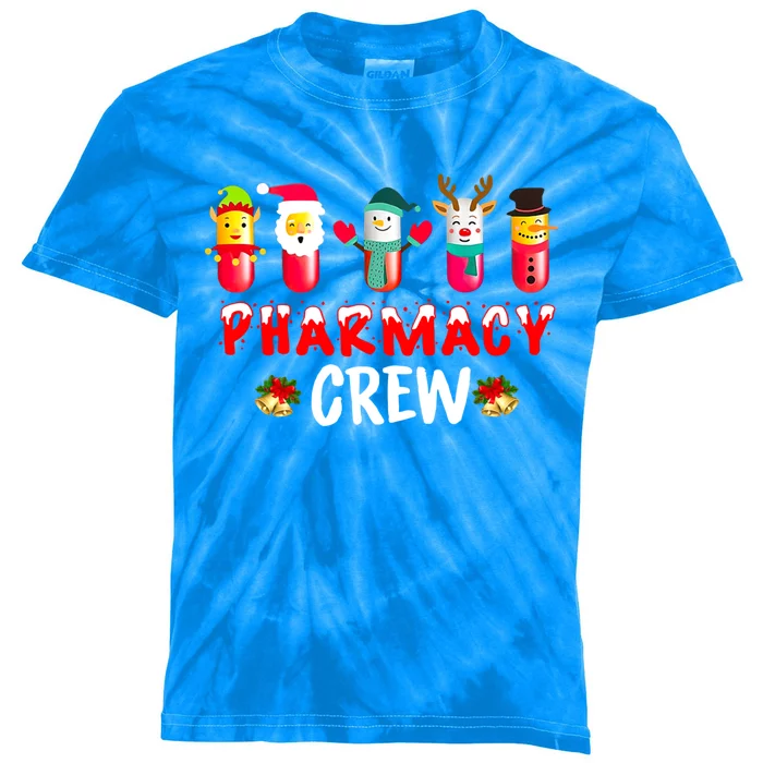 Pharmacy Crew Christmas Funny Pharmacist Christmas Great Gift Kids Tie-Dye T-Shirt