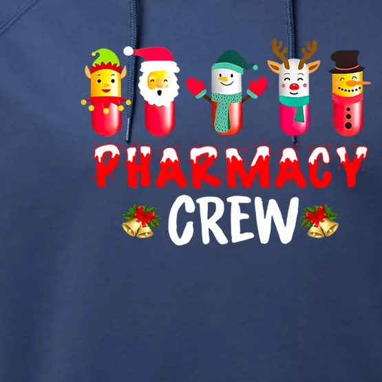 Pharmacy Crew Christmas Funny Pharmacist Christmas Great Gift Performance Fleece Hoodie