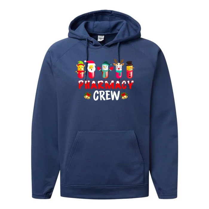 Pharmacy Crew Christmas Funny Pharmacist Christmas Great Gift Performance Fleece Hoodie