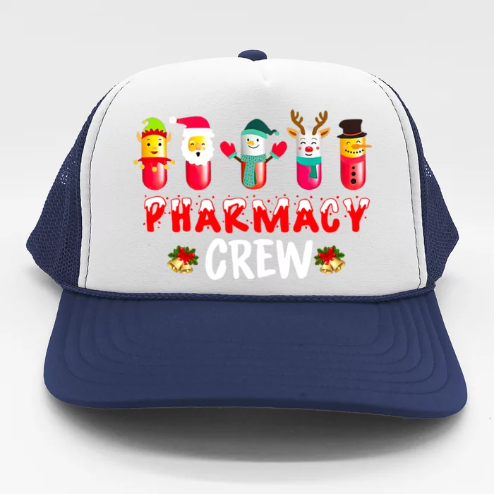 Pharmacy Crew Christmas Funny Pharmacist Christmas Great Gift Trucker Hat