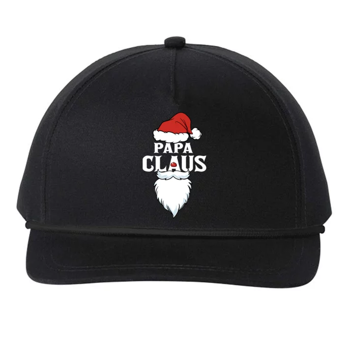 Papa Claus Christmas Lights Pajama Family Matching Snapback Five-Panel Rope Hat