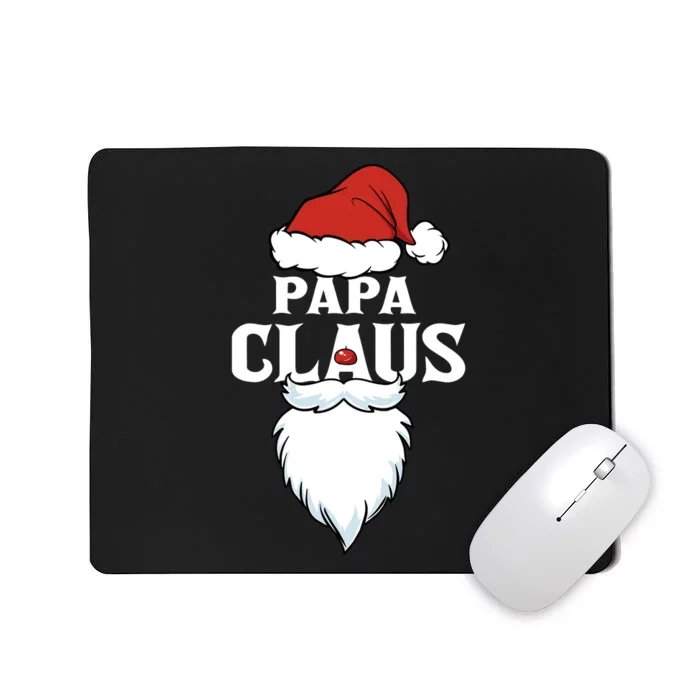 Papa Claus Christmas Lights Pajama Family Matching Mousepad