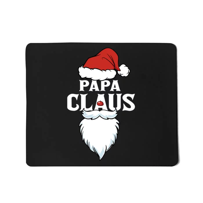 Papa Claus Christmas Lights Pajama Family Matching Mousepad