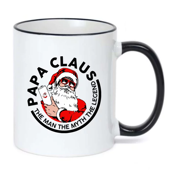 Papa Claus Christmas The The Myth The Legend Great Gift Black Color Changing Mug