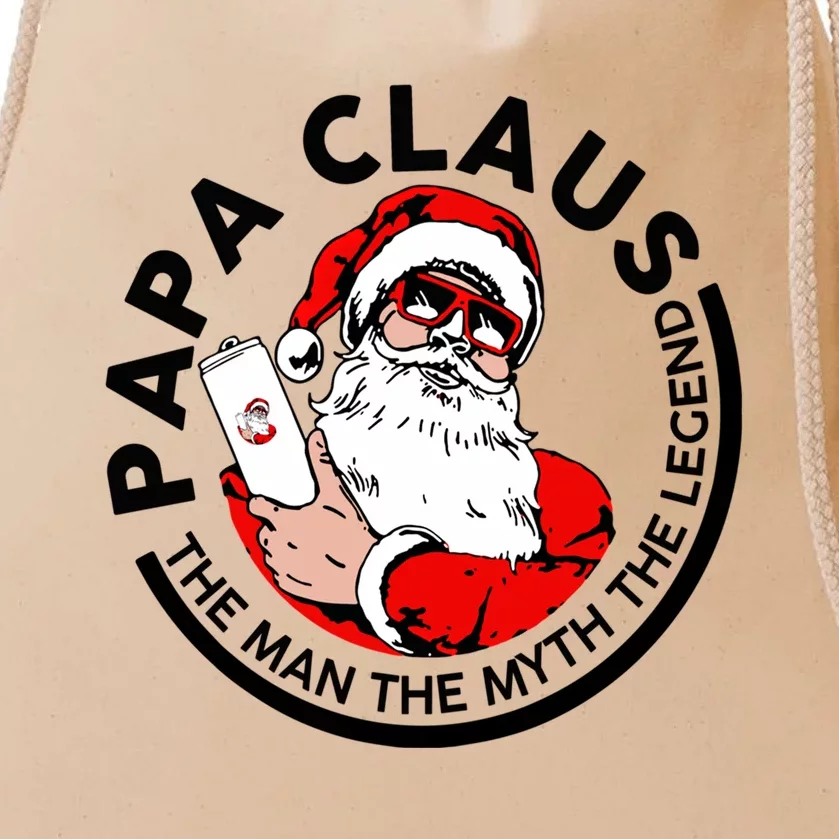 Papa Claus Christmas The The Myth The Legend Great Gift Drawstring Bag