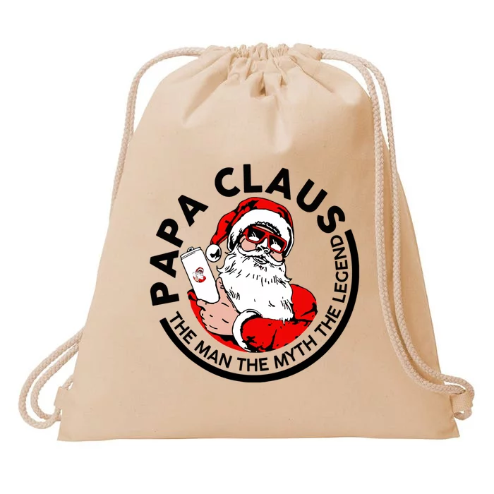 Papa Claus Christmas The The Myth The Legend Great Gift Drawstring Bag