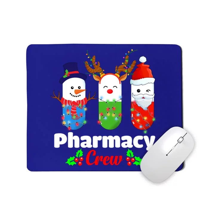 Pharmacy Crew Christmas Pills Snow Reindeer Santa Claus Gift Mousepad