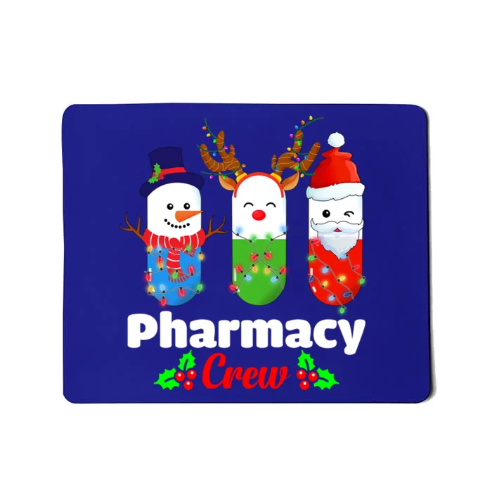 Pharmacy Crew Christmas Pills Snow Reindeer Santa Claus Gift Mousepad