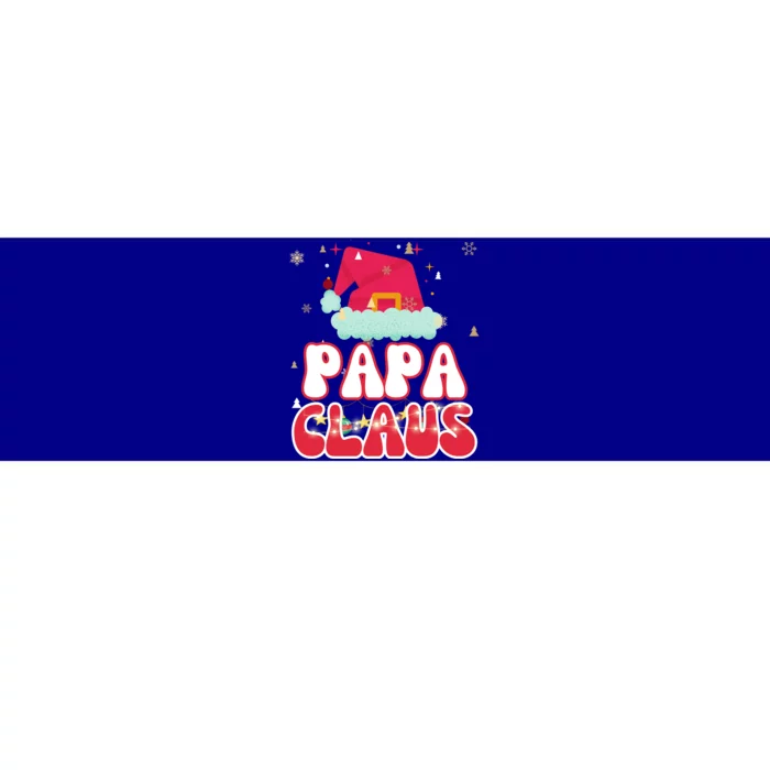 Papa Claus Christmas Lights Pajama Family Matching Gift Bumper Sticker