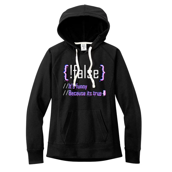 Programming Code Computer Science Web Software Developer Gift Women's Fleece Hoodie