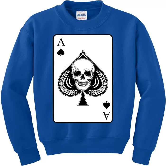 Poker Card Casino Gambler Gambling Game Hand Bluff Fold Cute Gift Kids Sweatshirt