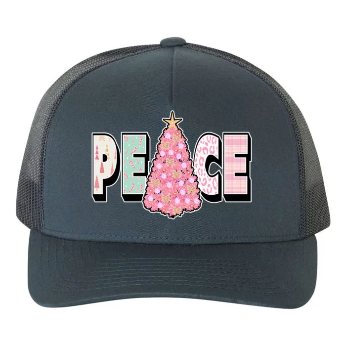 Peace Christmas Cute Holiday Gift Yupoong Adult 5-Panel Trucker Hat