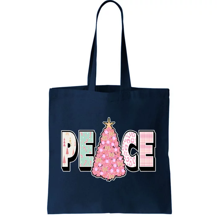 Peace Christmas Cute Holiday Gift Tote Bag