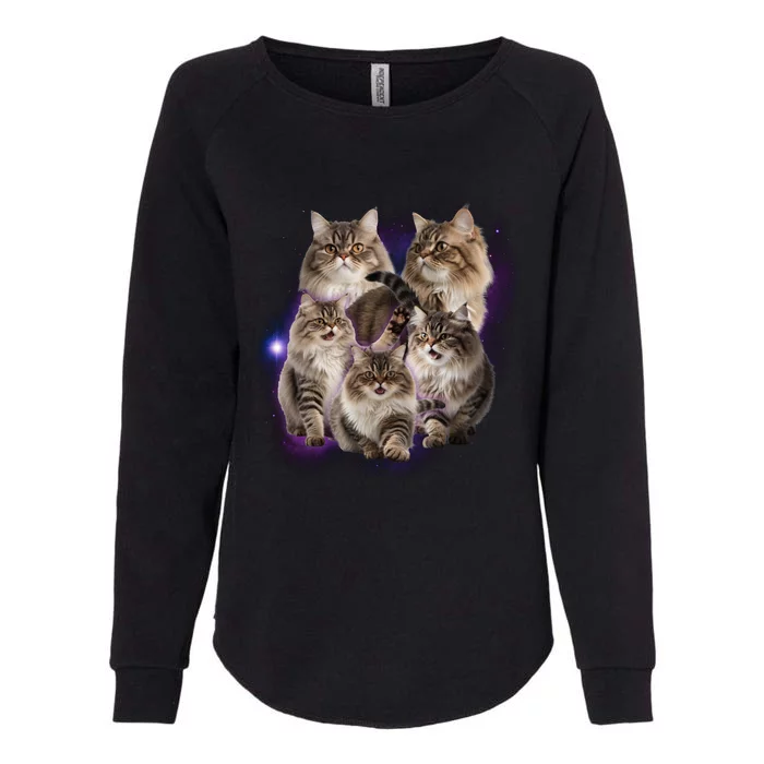 Persian Cats Collage Womens California Wash Sweatshirt