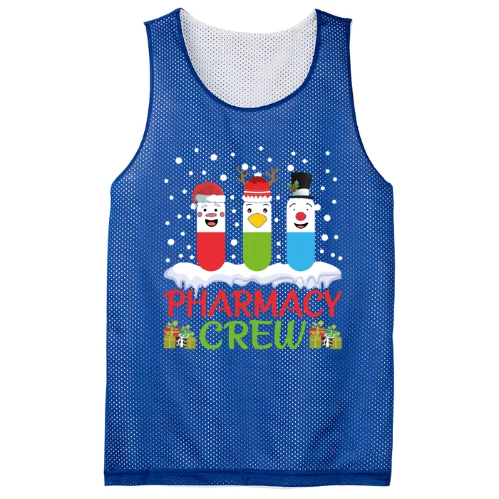 Pharmacy Crew Christmas Pills Snow Reindeer Santa Claus Gift Mesh Reversible Basketball Jersey Tank