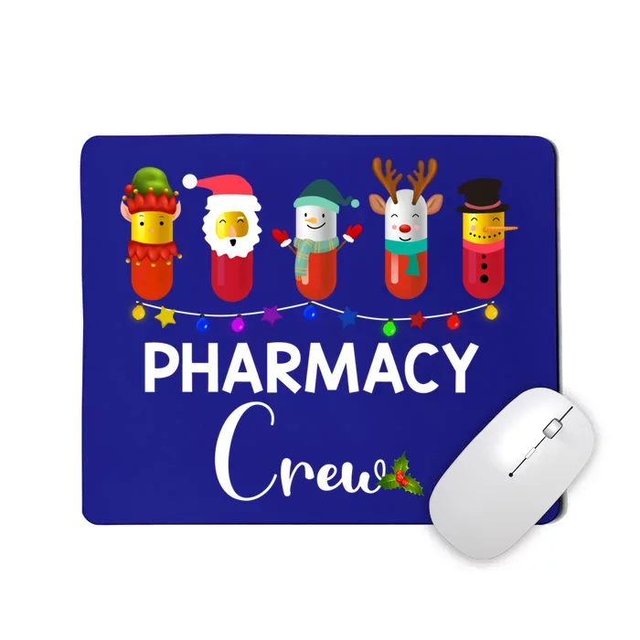 Pharmacy Crew Christmas Pills Snow Reindeer Santa Claus Gift Mousepad