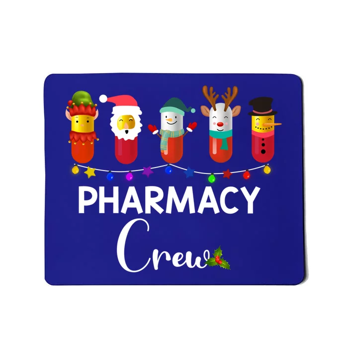 Pharmacy Crew Christmas Pills Snow Reindeer Santa Claus Gift Mousepad