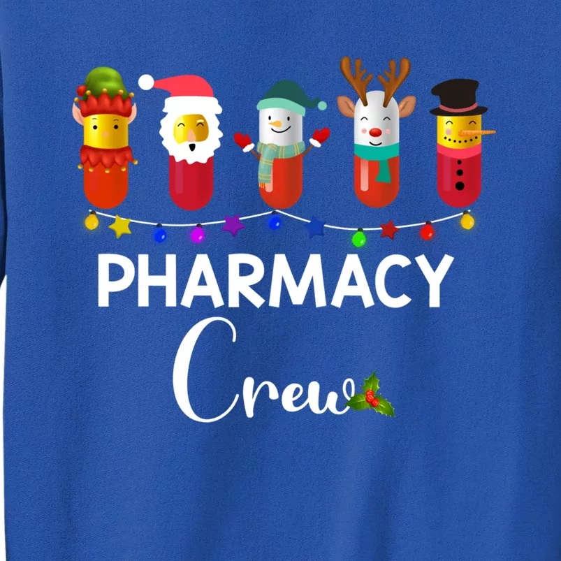 Pharmacy Crew Christmas Pills Snow Reindeer Santa Claus Gift Tall Sweatshirt