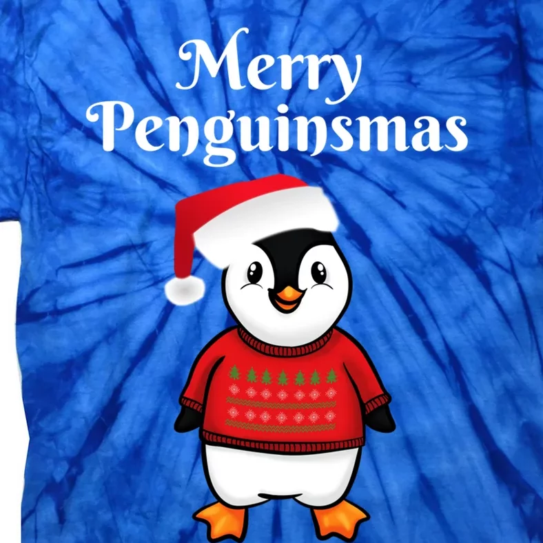 Penguin Christmas Cute Gift Tie-Dye T-Shirt