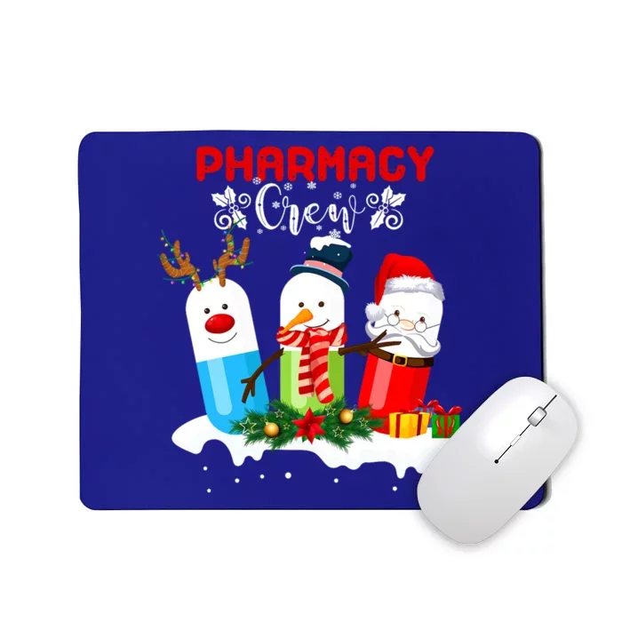 Pharmacy Crew Christmas Pills Snow Reindeer Santa Claus Gift Mousepad