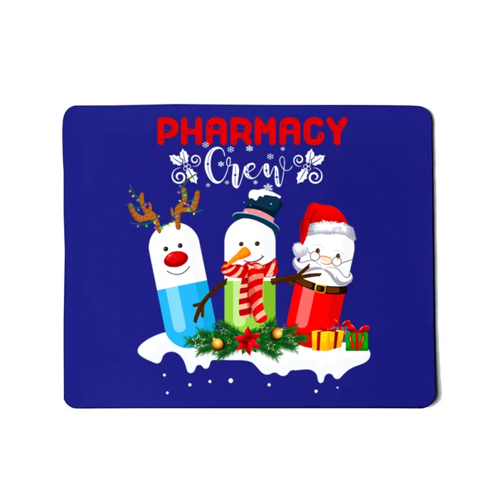 Pharmacy Crew Christmas Pills Snow Reindeer Santa Claus Gift Mousepad