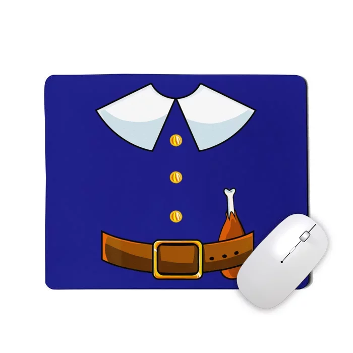 Pilgrim Costume Collar Thanksgiving Turkey Day Funny Mousepad