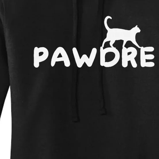 Pawdre Cute Cat Dad FatherS Day Design Women's Pullover Hoodie