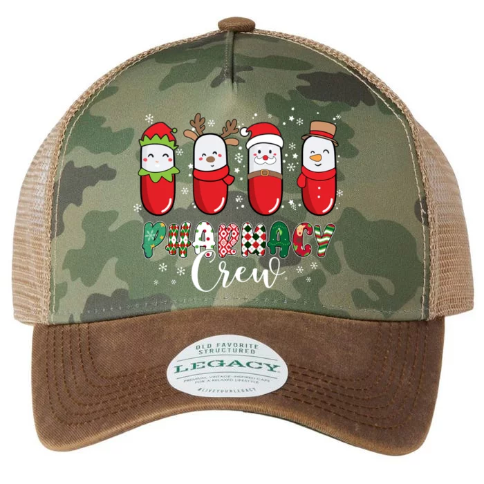 Pharmacy Crew Christmas Pills Snow Reindeer Santa Lights Gift Legacy Tie Dye Trucker Hat