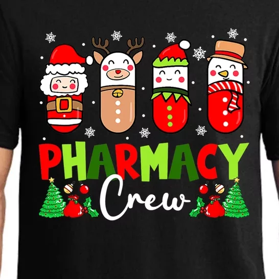 Pharmacy Crew Christmas Pills Snow Reindeer Xmas Pajamas Gift Pajama Set