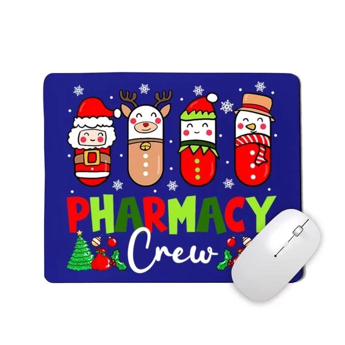 Pharmacy Crew Christmas Pills Snow Reindeer Xmas Pajamas Gift Mousepad