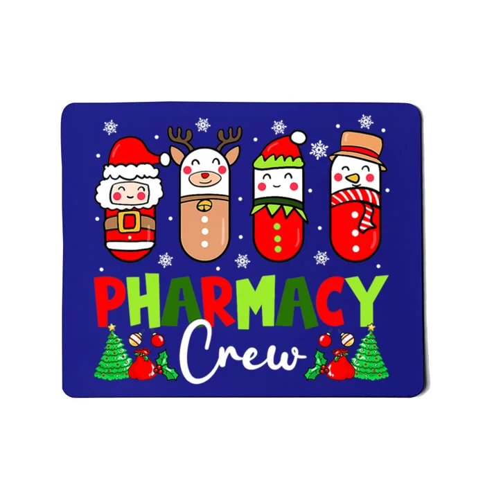 Pharmacy Crew Christmas Pills Snow Reindeer Xmas Pajamas Gift Mousepad