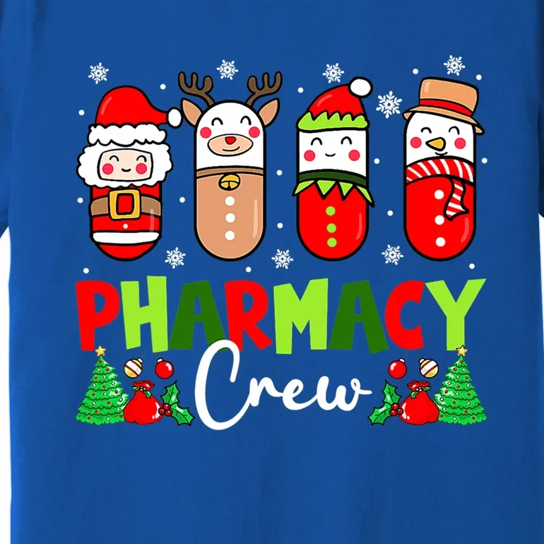 Pharmacy Crew Christmas Pills Snow Reindeer Xmas Pajamas Gift Premium T-Shirt