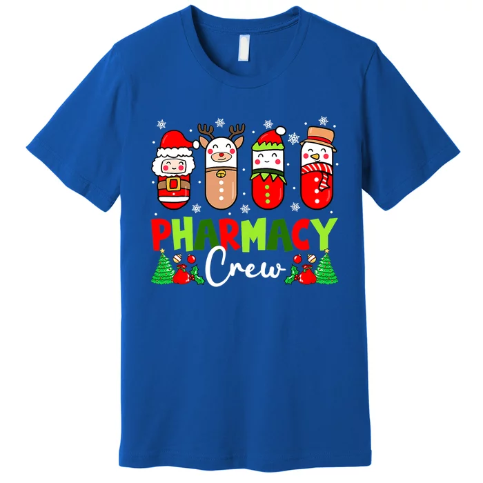 Pharmacy Crew Christmas Pills Snow Reindeer Xmas Pajamas Gift Premium T-Shirt