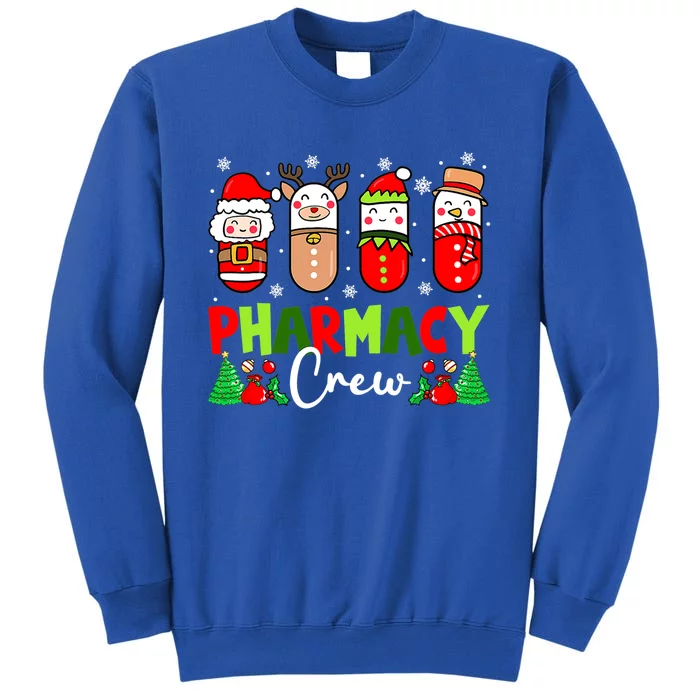 Pharmacy Crew Christmas Pills Snow Reindeer Xmas Pajamas Gift Tall Sweatshirt