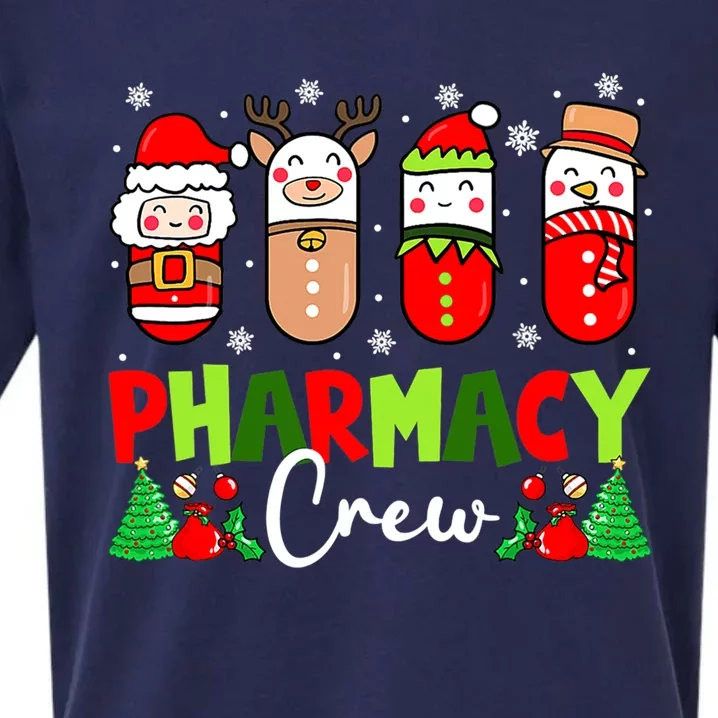 Pharmacy Crew Christmas Pills Snow Reindeer Xmas Pajamas Gift Sueded Cloud Jersey T-Shirt