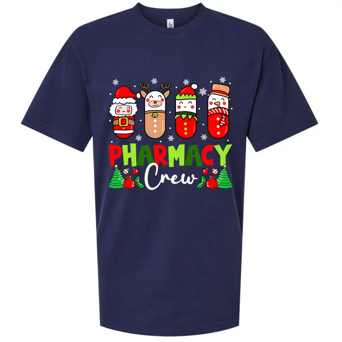 Pharmacy Crew Christmas Pills Snow Reindeer Xmas Pajamas Gift Sueded Cloud Jersey T-Shirt